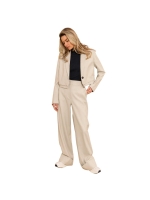 Yaya Trousers with turn-ups 990312 Cloud grey melange