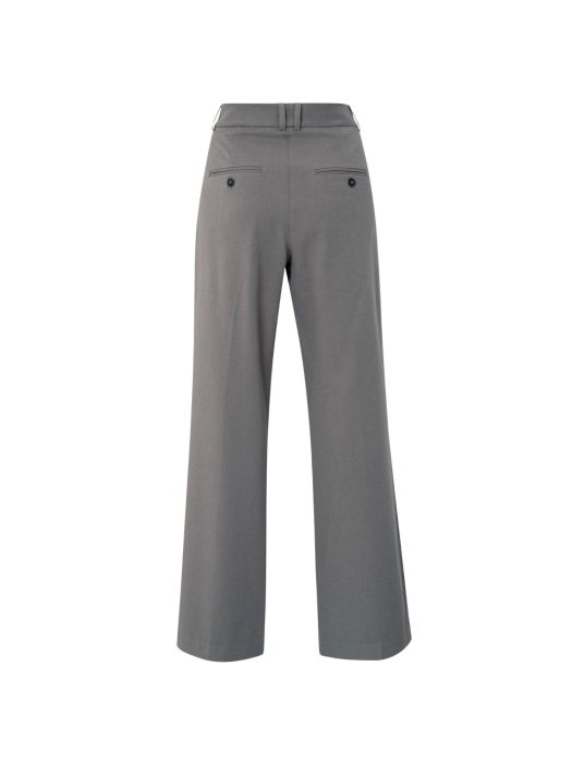 Yaya Woven trousers with pleats 80307 Dark night grey