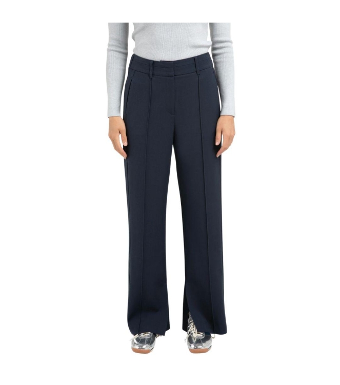 Yaya Wide leg trousers with seams 94051 Collegiate blue