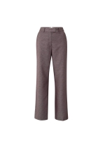 Yaya Shiny woven trousers 916191 Fudge purple dessin