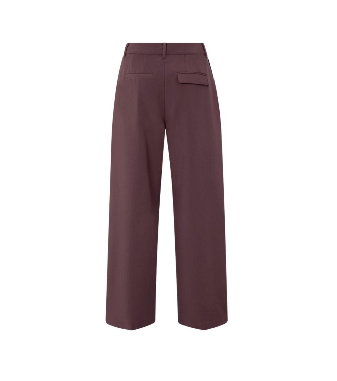 Yaya Trousers with satin side tape 916191 Fudge purple 