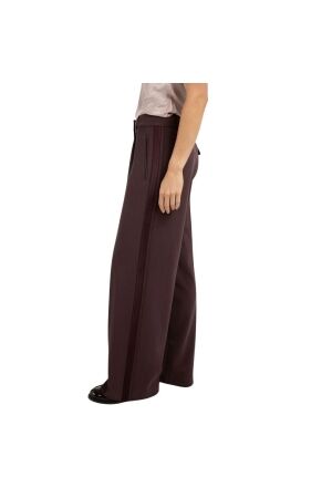 Yaya Trousers with satin side tape 916191 Fudge purple 