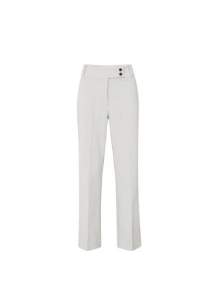 Yaya Trousers with chic waistband 990312 Cloud grey melange