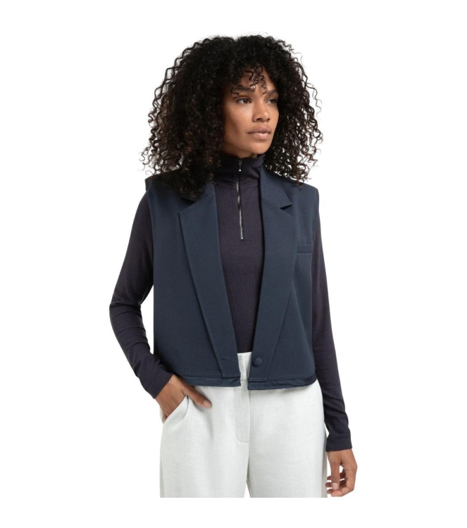 Yaya Sleeveless short blazer 94051 Collegiate blue