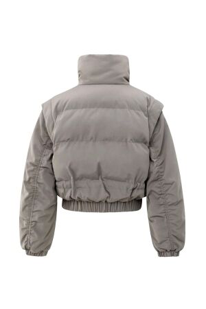 Yaya Jacket with zip-off sleeves 99032 Taupe grey