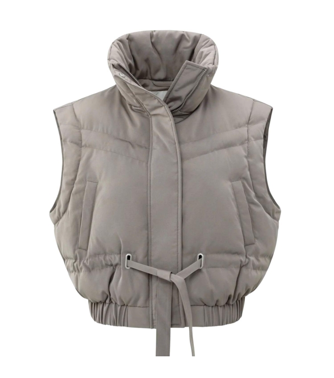 Yaya Jacket with zip-off sleeves 99032 Taupe grey