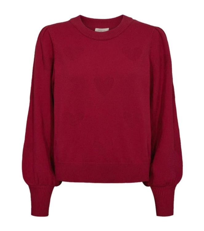 Freequent jaquard 3/4 sleeve Chili pepper