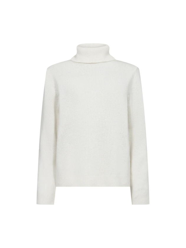 Freequent Plain knit roll neck Star off  white