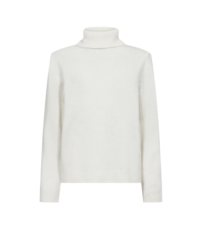 Freequent Plain knit roll neck Star off  white
