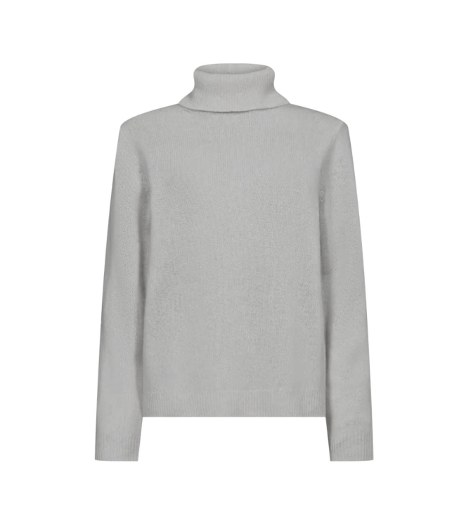 Freequent Plain knit roll neck Medium grey mlg