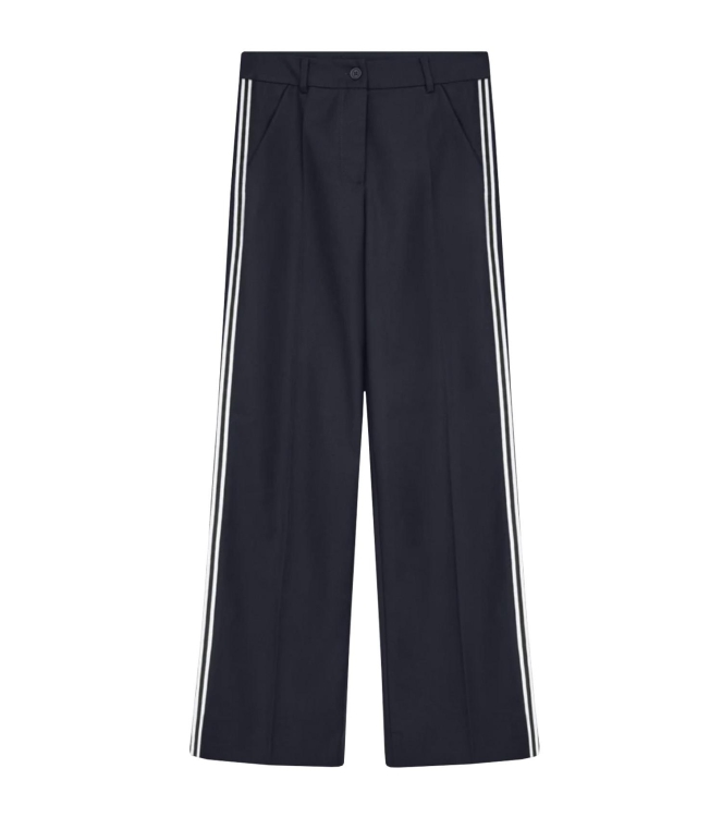 Freequent Wide leg sportydeco tape Salute w.star offwhite