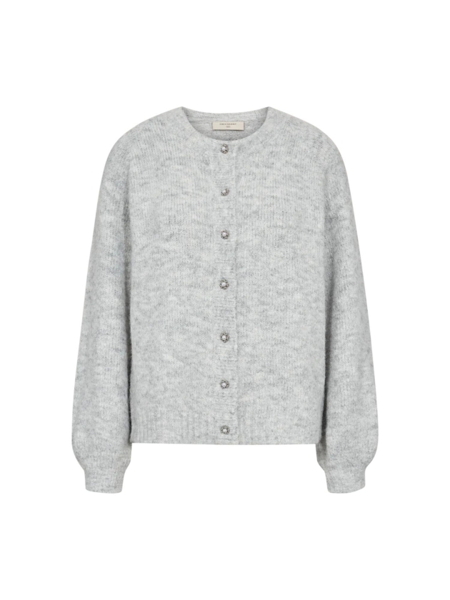 Freequent Fancy button Light grey melange