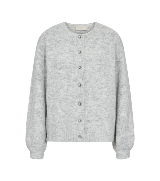 Freequent Fancy button Light grey melange