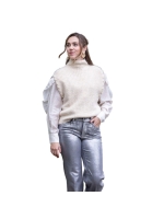 Freequent Fishermans stitch  moonbeam melange