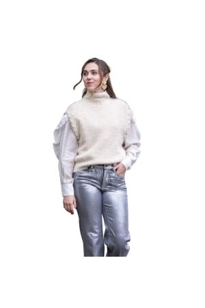 Freequent Fishermans stitch  moonbeam melange