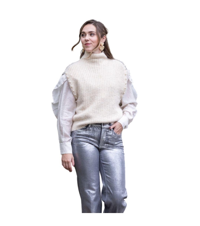 Freequent Fishermans stitch  moonbeam melange