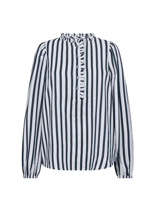 Freequent Yarn dyed stripe Star off white w. salute