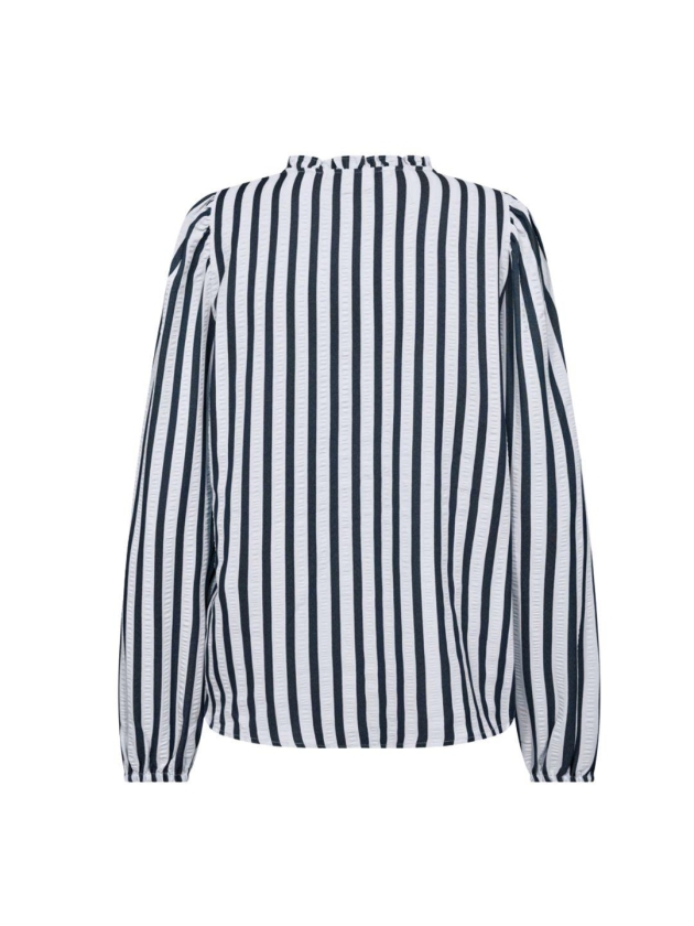 Freequent Yarn dyed stripe Star off white w. salute