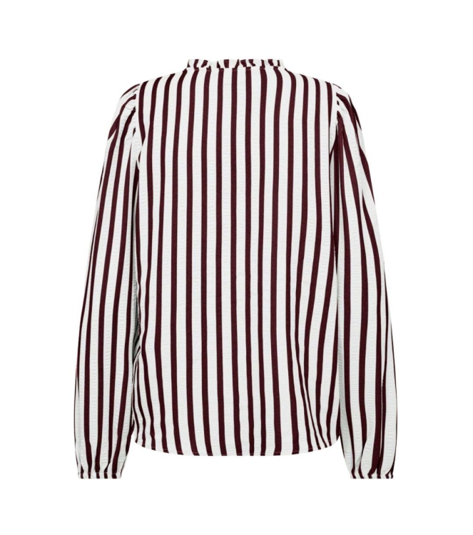 Freequent Yarn dyed stripe Star off white w. port royale