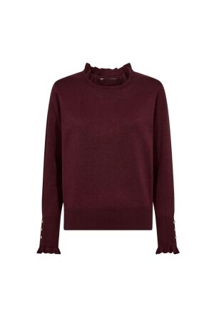 Freequent Turtle neck w. frill diamond buttons Port royale
