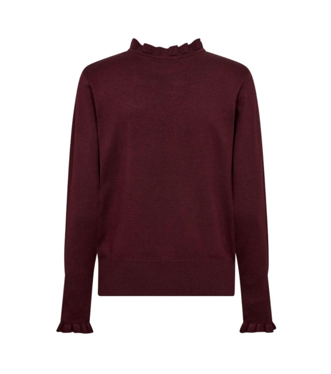 Freequent Turtle neck w. frill diamond buttons Port royale