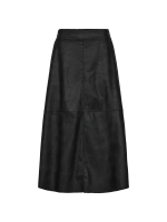 Freequent Faux leather skirt Black