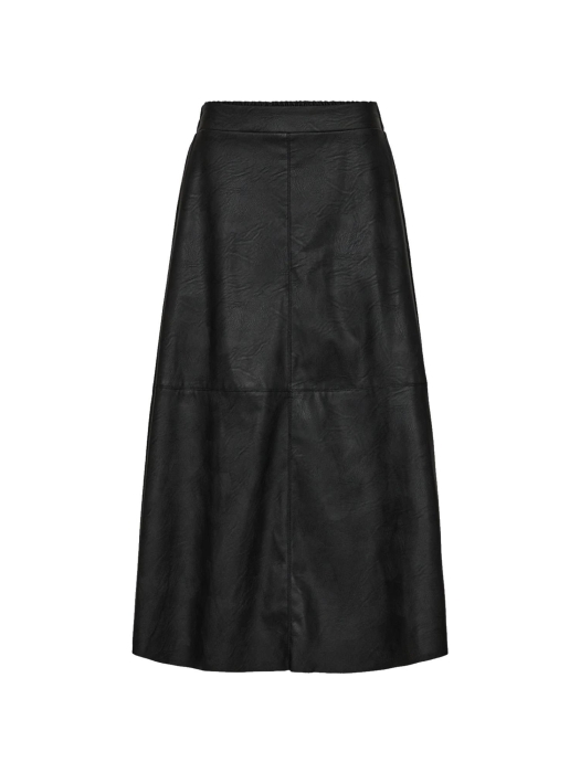 Freequent Faux leather skirt Black