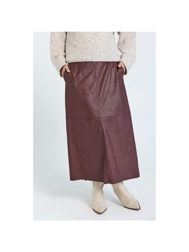 Freequent Faux leather skirt Port royale