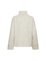 Freequent Rollneck button detail Moonbeam melange
