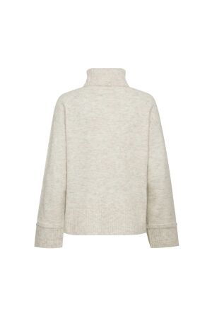 Freequent Rollneck button detail Moonbeam melange
