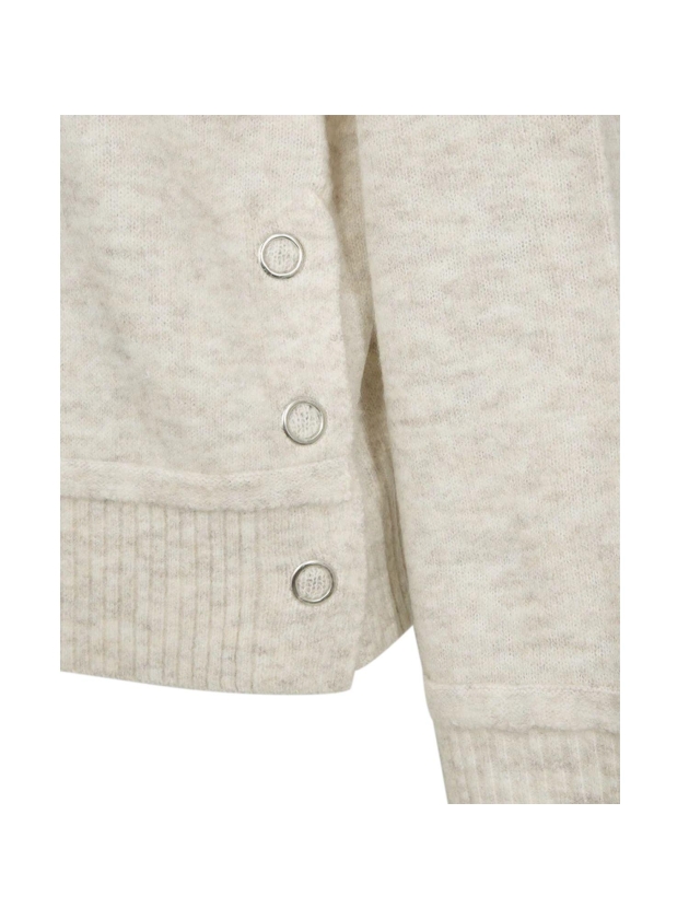 Freequent Rollneck button detail Moonbeam melange