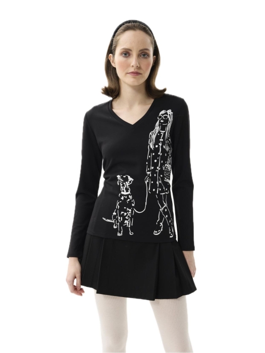 Leo en Ugo T-shirt Black