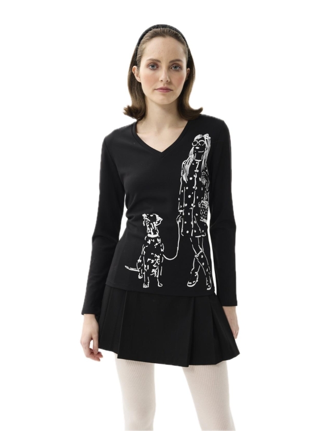Leo en Ugo T-shirt  Black