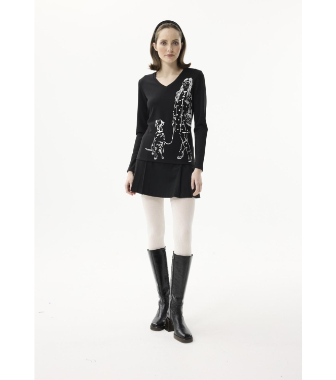 Leo en Ugo T-shirt  Black