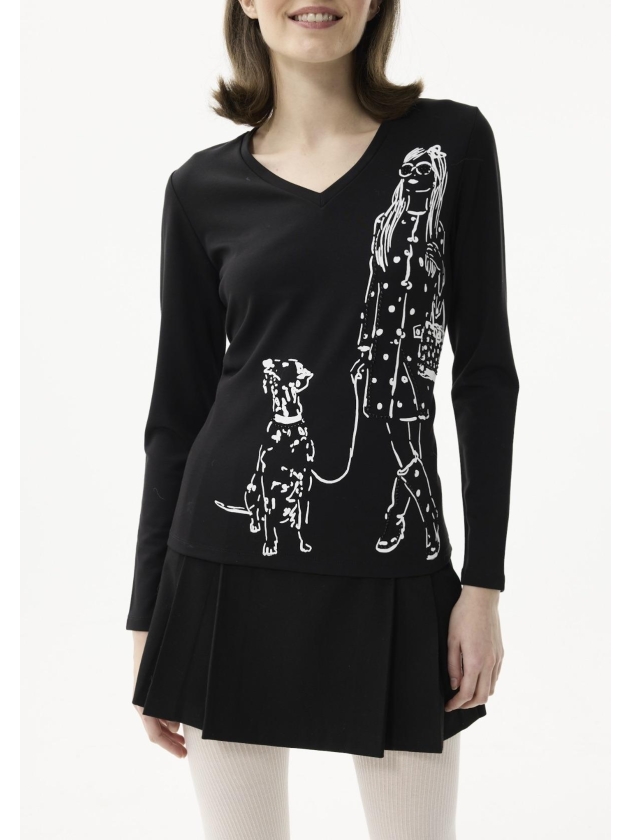 Leo en Ugo T-shirt  Black