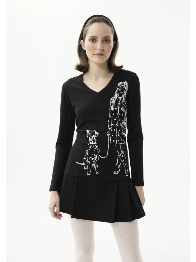 Leo en Ugo T-shirt  Black