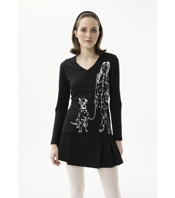 Leo en Ugo T-shirt  Black