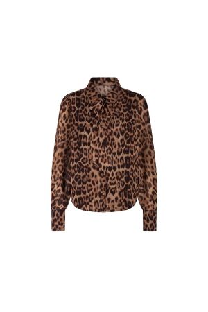 Nikkie Leopard Blouse 5505 Toffee