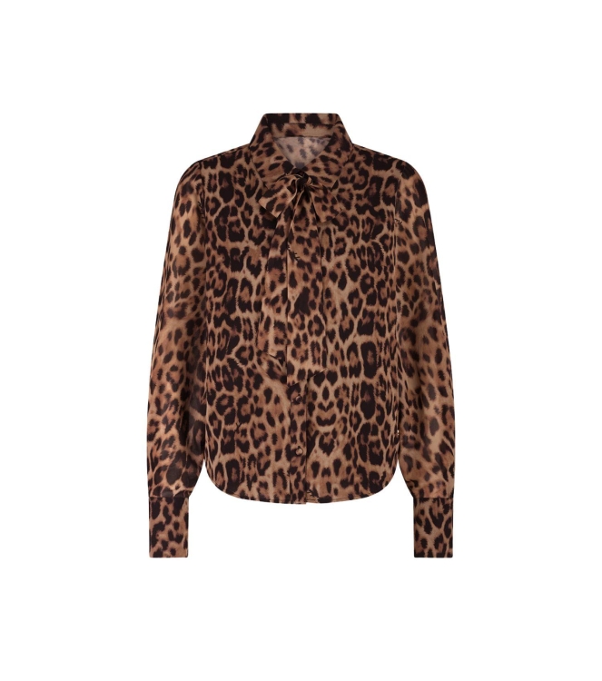 Nikkie Leopard Blouse 5505 Toffee