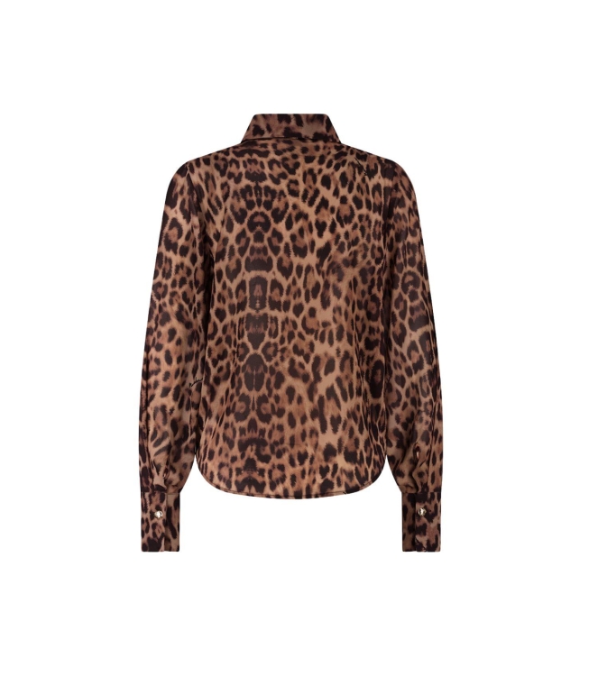 Nikkie Leopard Blouse 5505 Toffee