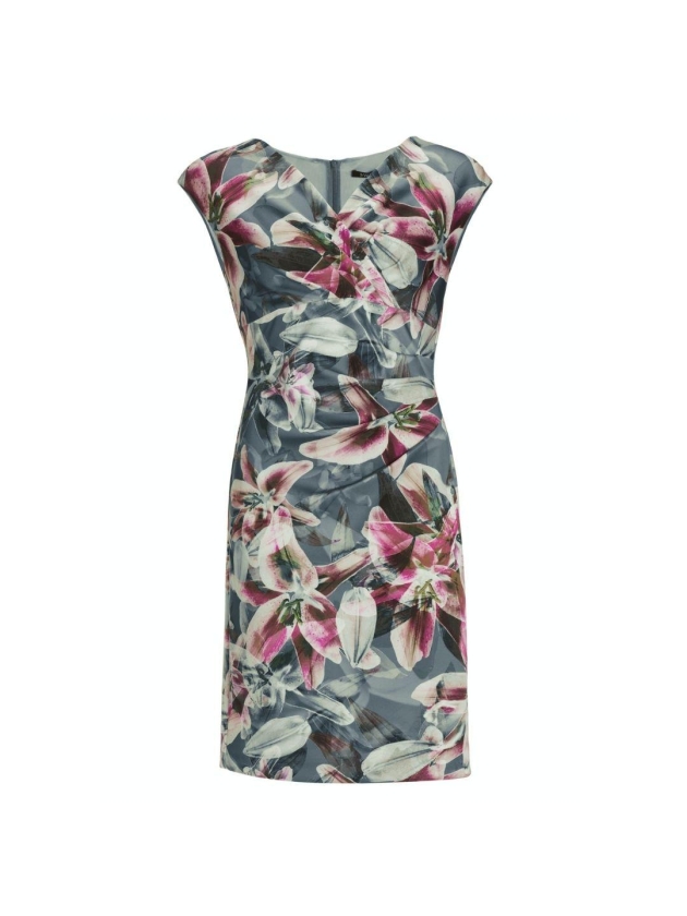 Swing Etui kleid scuba 3101 Timeless blue/multi
