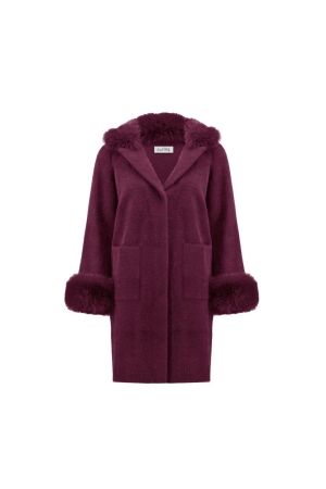 Joseph Ribkoff LDS Coat 4433 Merlot