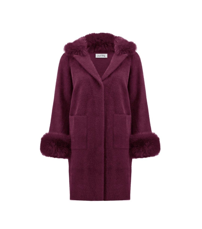 Joseph Ribkoff LDS Coat 4433 Merlot