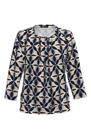 Frank Walder NOSBlusenshirts 507080 Beige/bro print