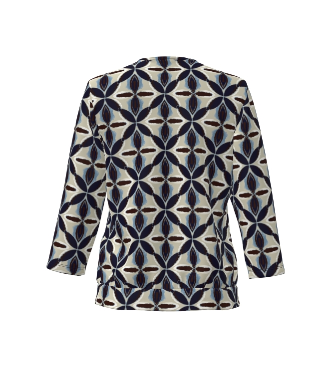 Frank Walder NOSBlusenshirts 507080 Beige/bro print