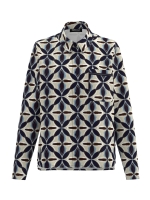 Frank Walder W51Bluse 507080 Beige/bro print