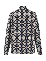 Frank Walder W51Bluse 507080 Beige/bro print