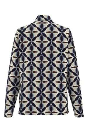 Frank Walder W51Bluse 507080 Beige/bro print
