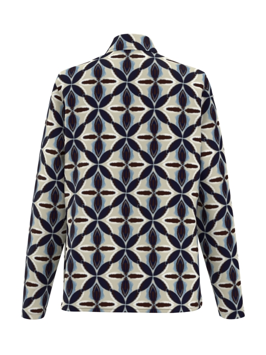 Frank Walder W51Bluse 507080 Beige/bro print