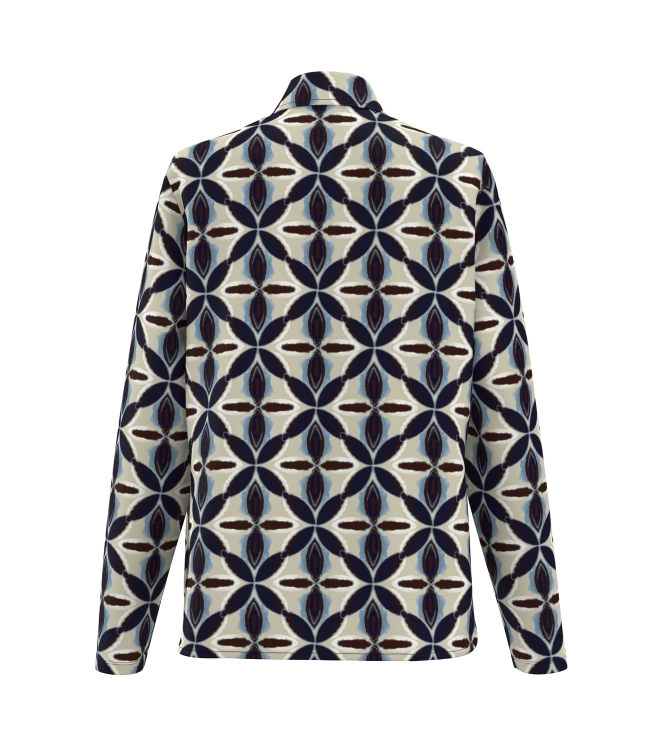 Frank Walder W51Bluse 507080 Beige/bro print